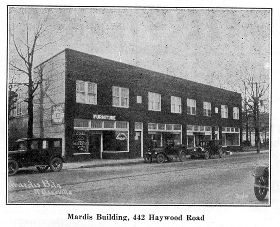 Mardis Building, 442 Haywood Road 1920s